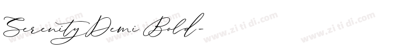 Serenity Demi Bold字体转换 Serenity Demi Bold字体转换